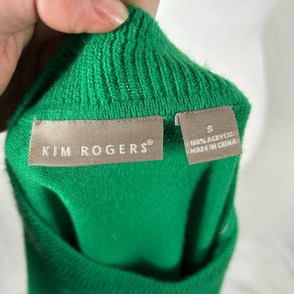 Vintage Emerald Green Crew Neck Sweater - Picture 4 of 4